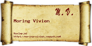 Moring Vivien névjegykártya